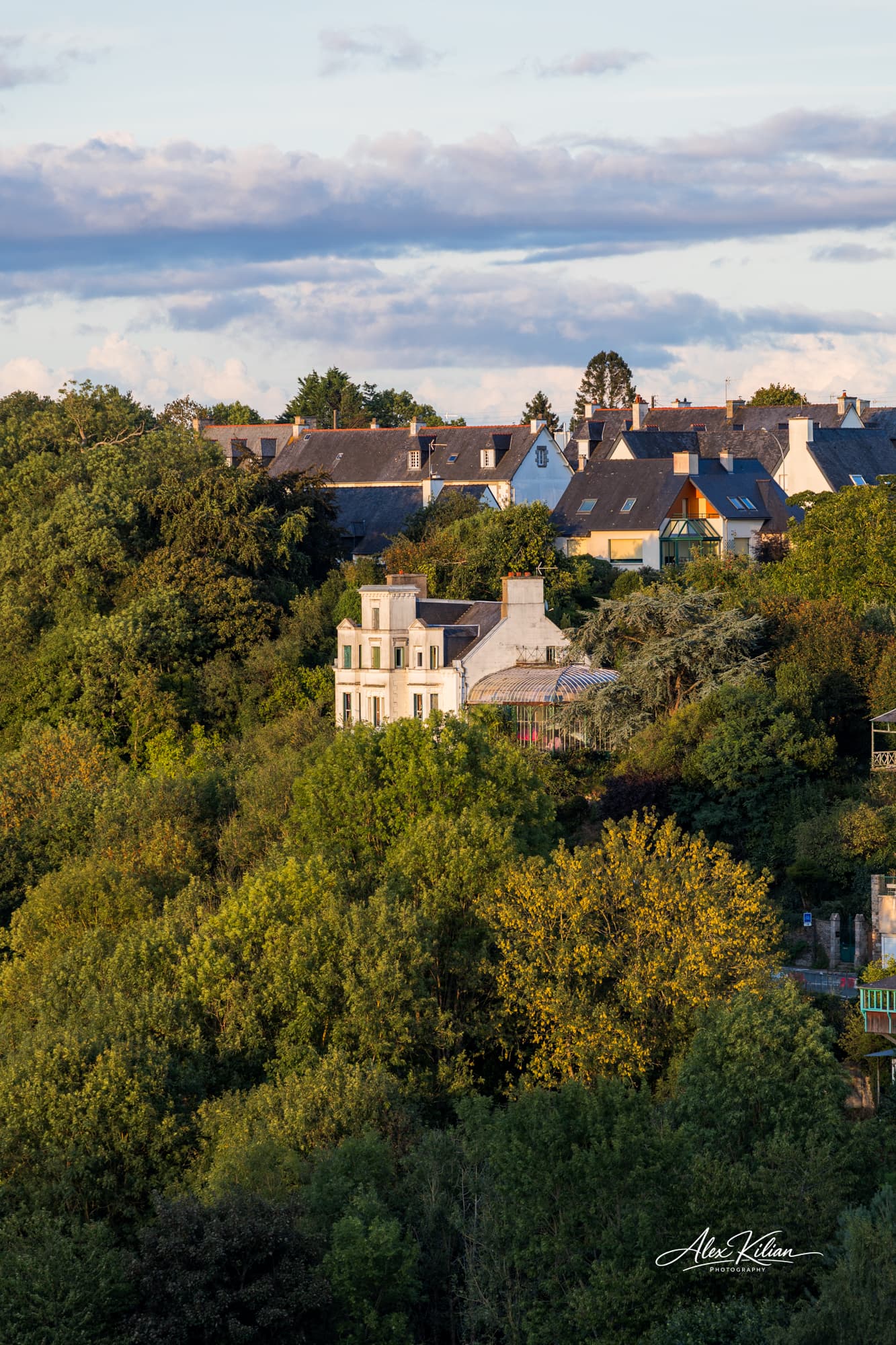Houses on a hill